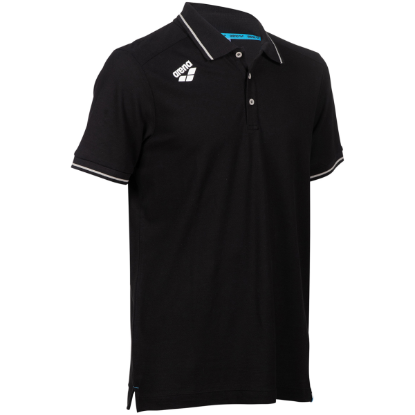 Arena Team Poloshirt Solid Cotton XXL black Unisex