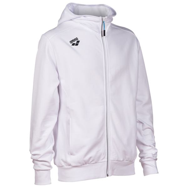 Arena Team Hooded Jacket Panel L white Unisex