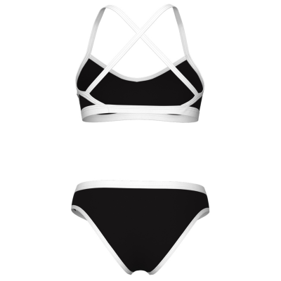 Arena W Arena Icons Bikini Cross Back Solid D 40 black/white Damen Produktbild 1