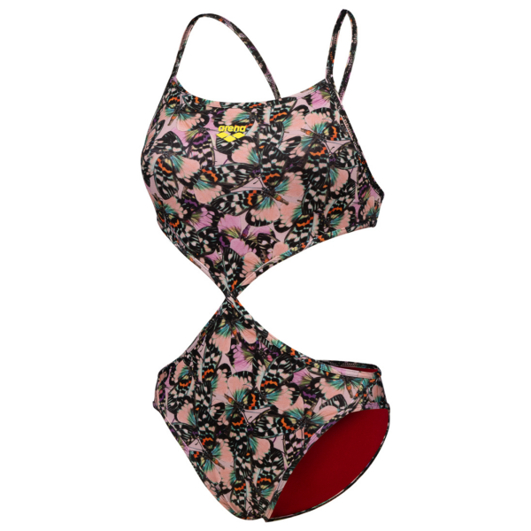 Arena W Rule Breaker Swimsuit Twist'N'Mix R L red onion/multi Damen