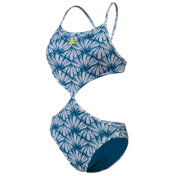 Arena W Rule Breaker Swimsuit Twist'N'Mix R XL white multi/blue cosmo Damen