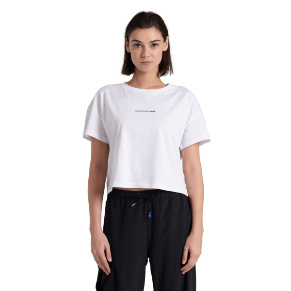 Arena W Arena Crop Tee Printed M white Damen