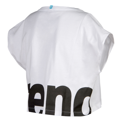 Arena W Arena Logo Crop Tee S white/black Damen Produktbild 1