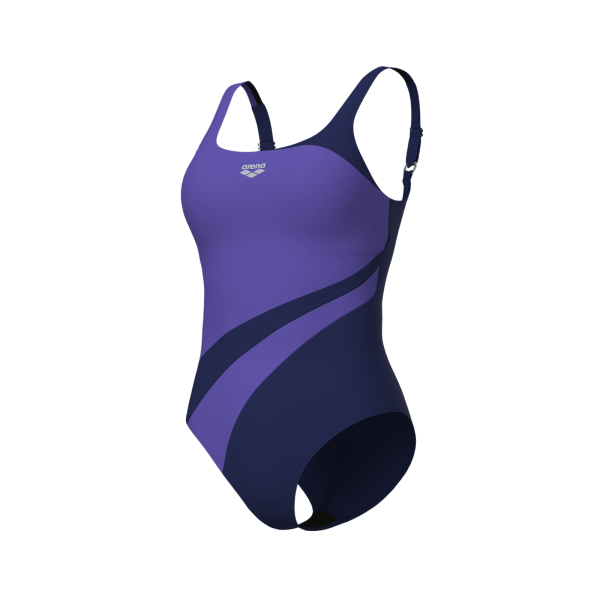 Arena W Arena Swimsuit Liliana U Back C Cup D 44 navy/violet Damen