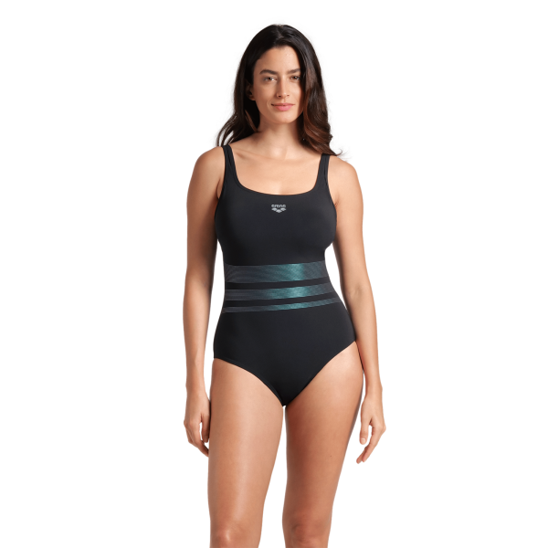 Arena W Arena Swimsuit Rosa Wing Back C Cup D 38 black Damen