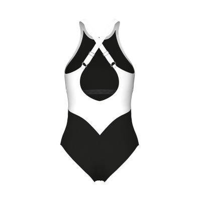 Arena W Arena Swimsuit Silvia Cross Back D 40 black/white/black Damen Produktbild 1