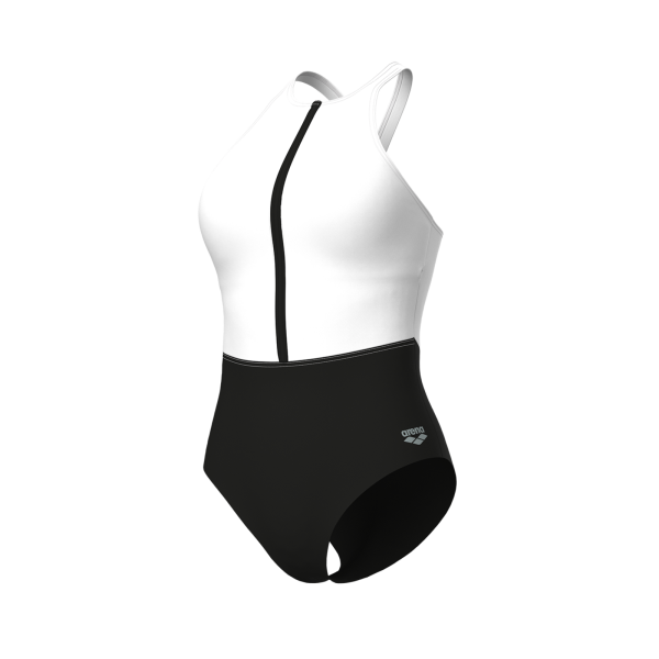 Arena W Arena Swimsuit Silvia Cross Back D 42 black/white/black Damen