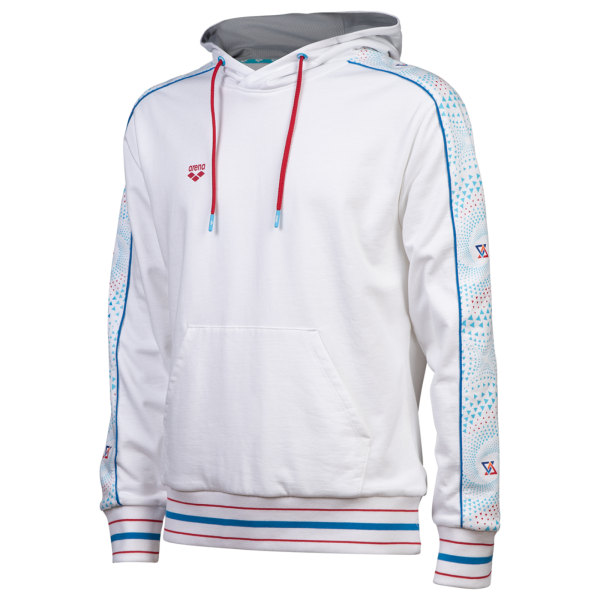 Arena Arena Fireflow Hooded Sweat Inserts L white/white multi Unisex