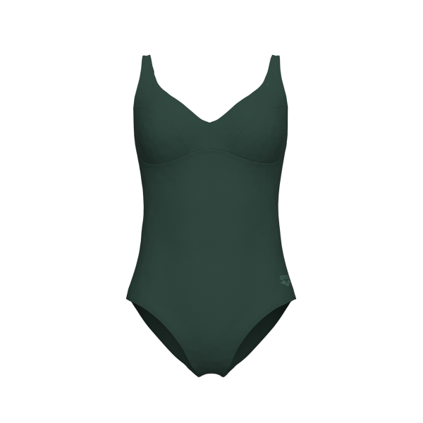 Arena W Arena Swimsuit Victoria U Back Solid D 46 dark sage Damen