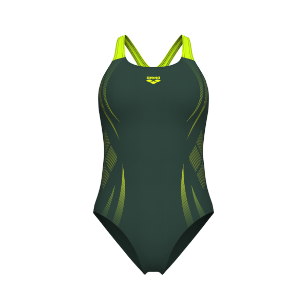 Arena W Arena Poseidonia Swimsuit Swim Pro Back Lb D 34 dark sage/artic lime Damen