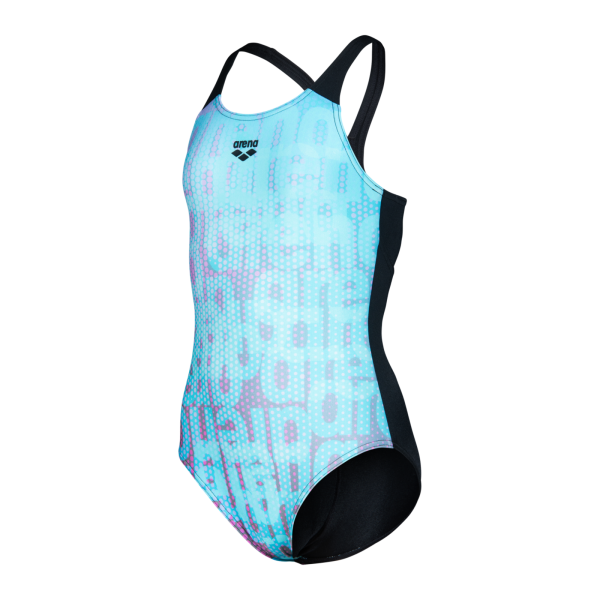 Arena G Arena Multi Colours Swimsuit V Back 164 water multi/black M&auml;dchen