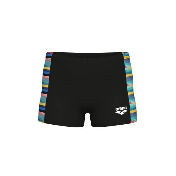 Arena B Arena Racing Stripe Swim Short 116 black/black multi Jungen
