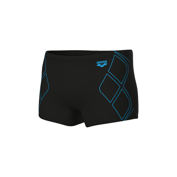 Arena M Arena Graphic Swim Short D 6 black/turquoise Herren