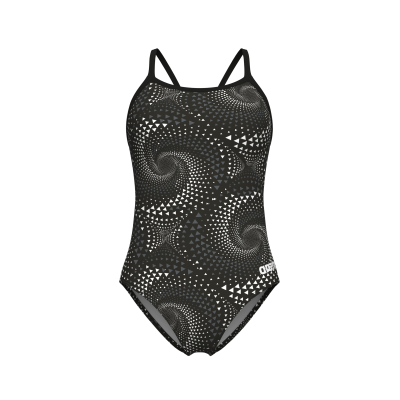 Arena W Arena Fireflow Swimsuit Lightdrop Back D 34 black/team black Damen Produktbild 2