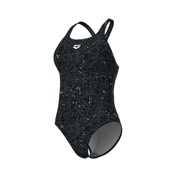 Arena W Arena Ribbed Swimsuit Swim Pro Back D 34 black multi Damen