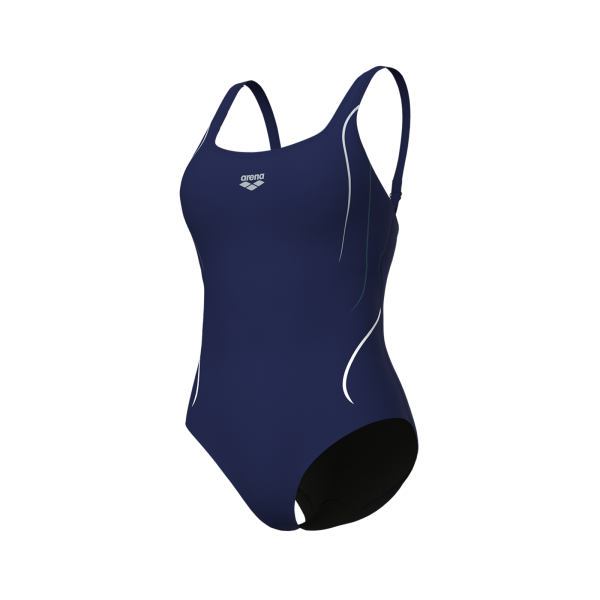 Arena W Arena Swimsuit Ludovica Soft Curve Back D 46 navy/navy multi Damen