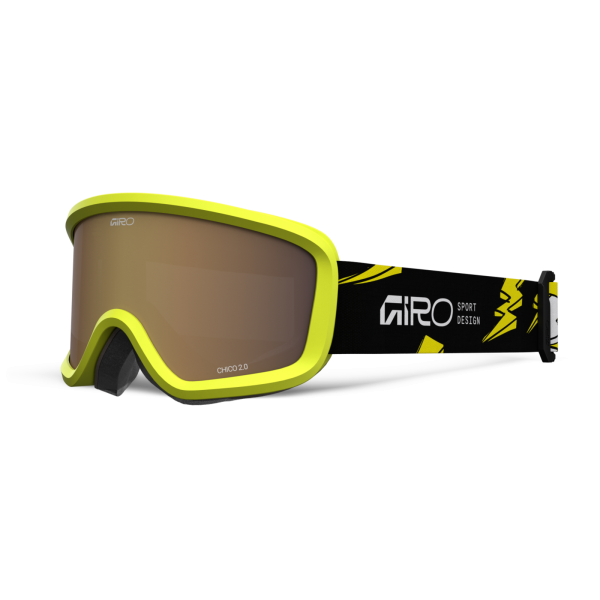 Giro Chico 2.0 Basic Goggle one size yellow bolts amber rose S2 Unisex