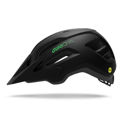 Giro Fixture II Youth MIPS UY 50-57 matte black/vivid green Unisex Produktbild 1