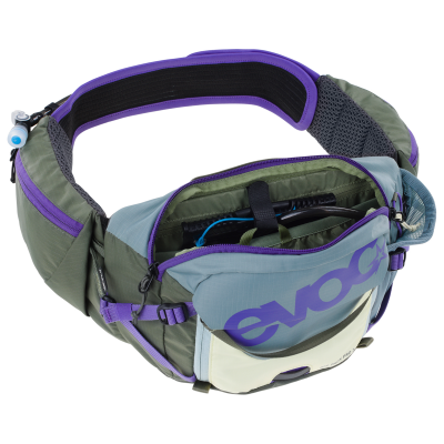 Evoc Hip Pack Pro 3L one size steel/violet/dark olive Unisex Produktbild 3
