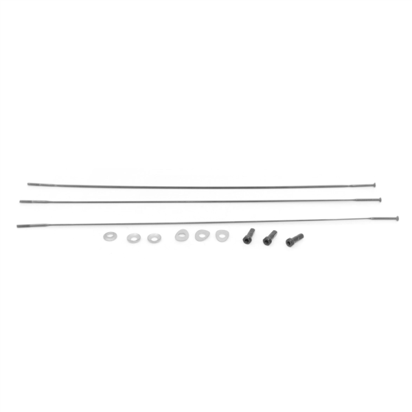 Zipp Spoke and Nipple 266mm CX-Ray Straight Pull Qty 3 one size black
