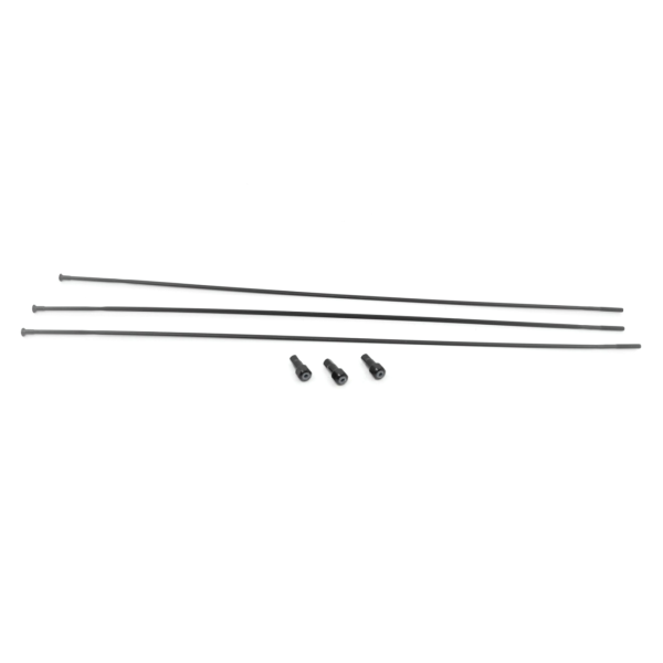 Zipp Spoke and Nipple 281mm Straight Rail 50 27.5 Qty 3 one size black