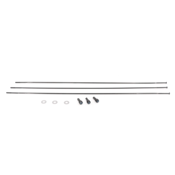 Zipp Spoke and Nipple 298mm Straight Rise 60 29 Qty 3 one size black