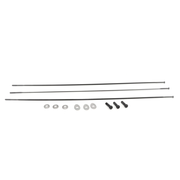 Zipp Spoke and Nipple 282mm CX-Ray Straight Pull Qty 3 one size black