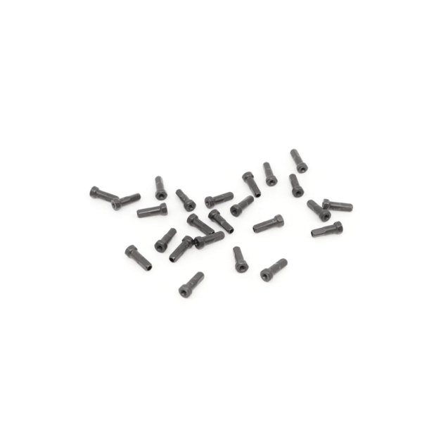 Zipp Nipples Hexagonal SecureLock 14mm/12cnm V2 24Pcs one size black