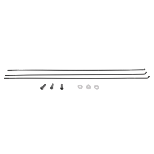Zipp Spoke and Nipple 290mm CX-Ray J-Bend Qty 3 one size black