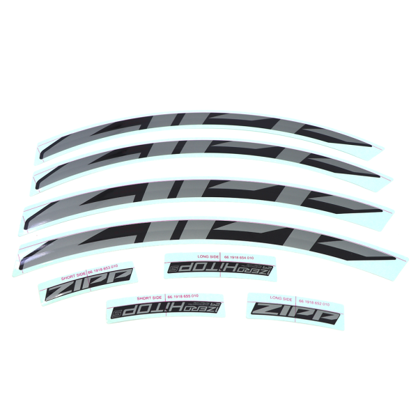 Zipp Wheel Decal Kit 1Zero Single Rim Silver one size silver