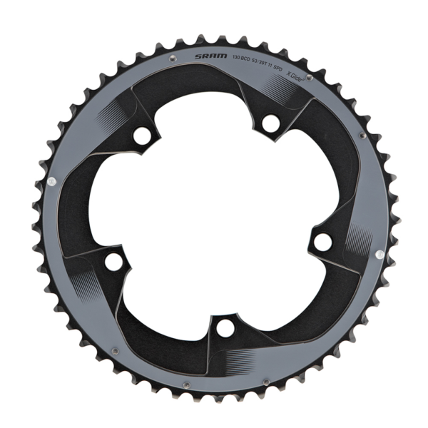 SRAM Chainring Force22 110BCD Non-/Hidden-Bolt (50-34) 110x50T black