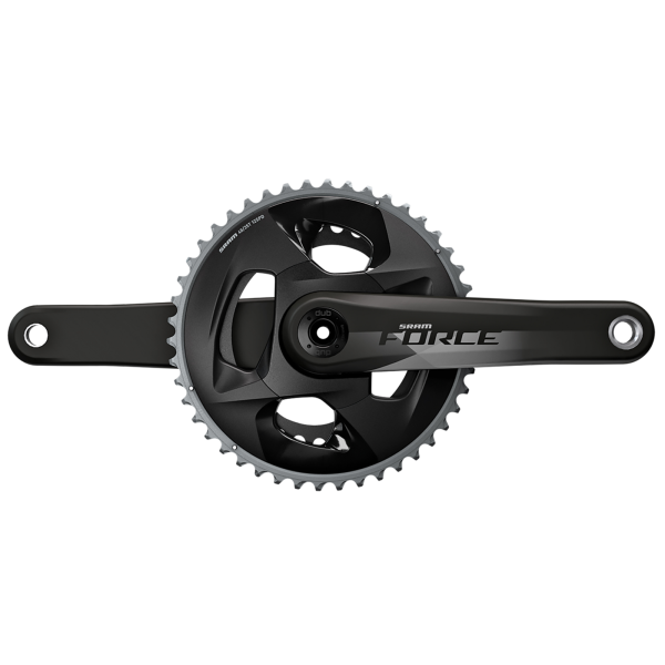 SRAM Crankset Force eTap AXS 2x DUB 175mm/48/35t natural carbon