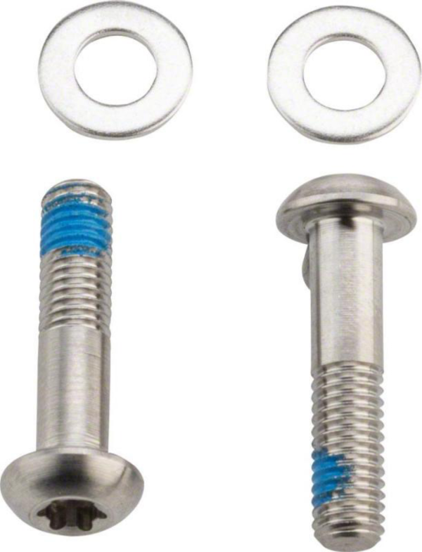 SRAM Bracket Mounting Bolts T25 Titanium 32mm Flatmount titan