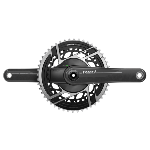 Quarq MY24 Power Meter Crankset Red AXS 2x DUB 175mm/48/35t natural carbon