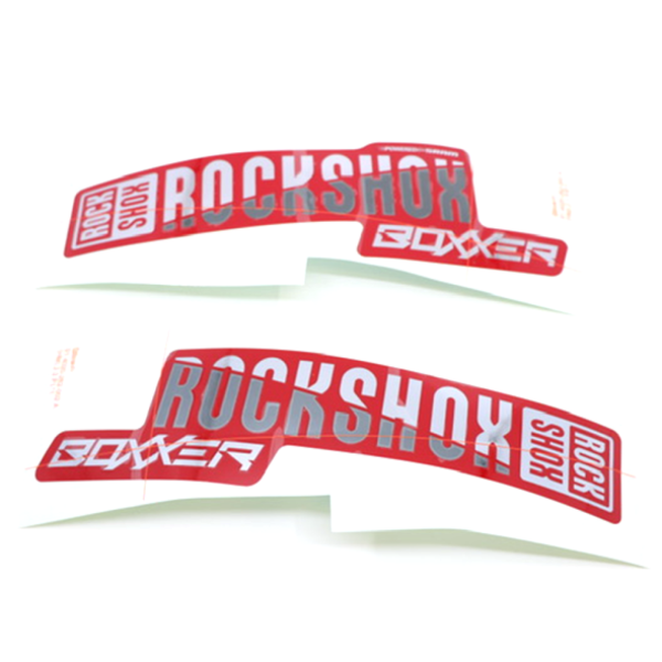 Rock Shox Fork Decal Kit, 35mm BoXXer 2019+ silver for red