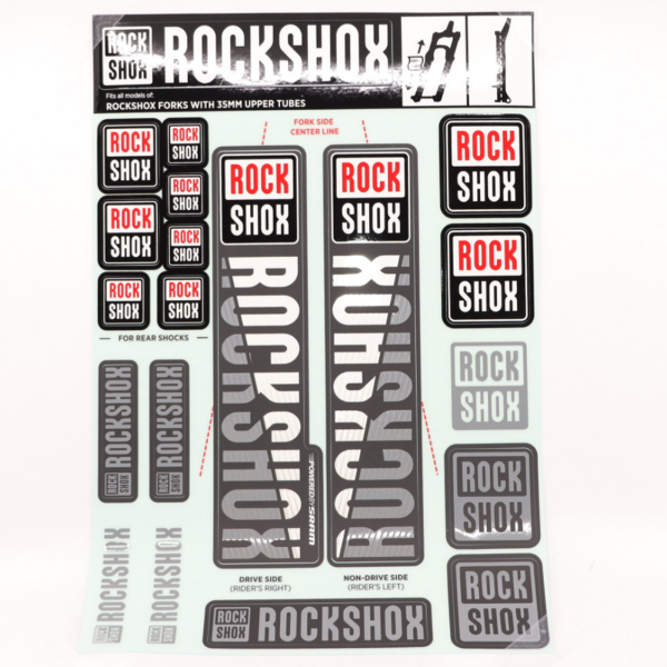 Rock Shox Fork Decal Kit, 35mm Forks MY18 white