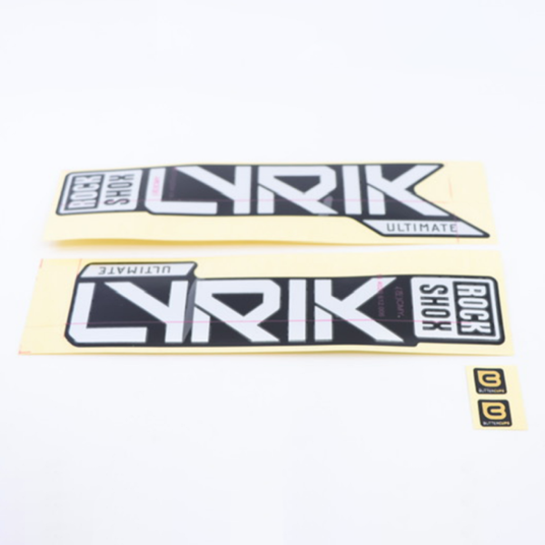 Rock Shox Fork Decal Kit, Lyrik Ultimate 2023+ silver for black