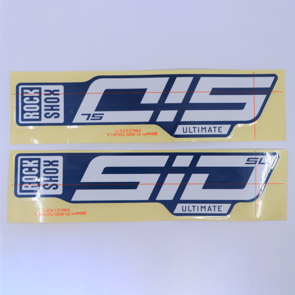 Rock Shox Fork Decal Kit - SID SL Ult 2024+ polar for blue