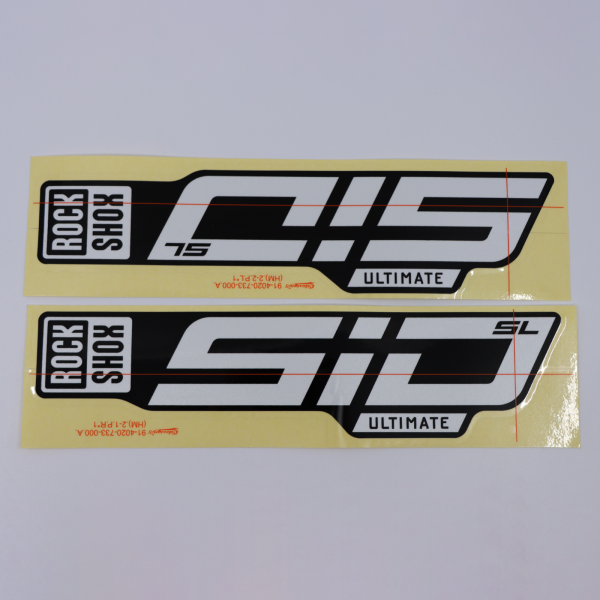 Rock Shox Fork Decal Kit - SID SL Ult 2024+ polar for black