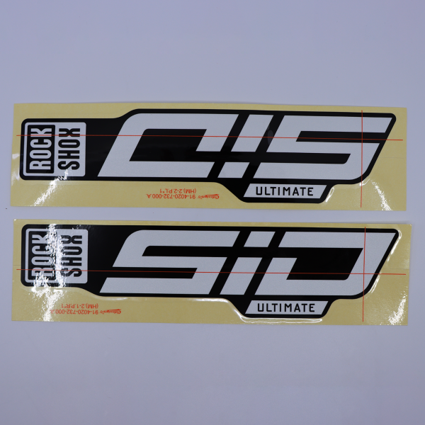 Rock Shox Fork Decal Kit - SID 35mm Ult 24+ polar for black