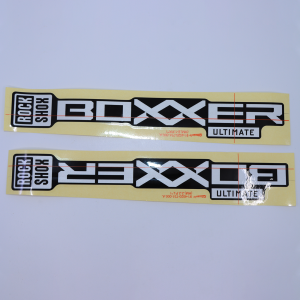 Rock Shox Fork Decal Kit, BoXXer 38mm 2024+ silver for black