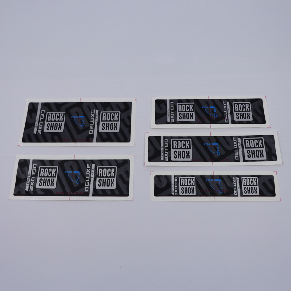 Rock Shox Rear Shock Decal Kit, Deluxe 2023+/C+ black