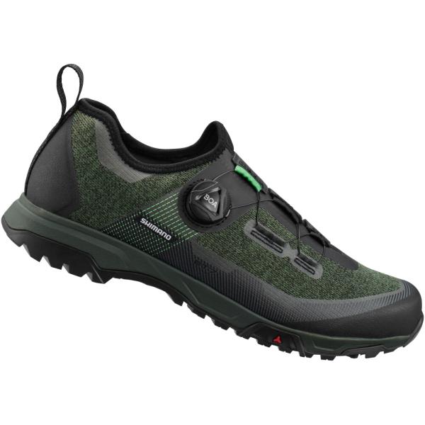 SHIMANO SHIMANO Fahrradschuhe ET701 Herren/Damen MTB FLATPEDAL Gr&ouml;&szlig;e 48 Gr&uuml;n